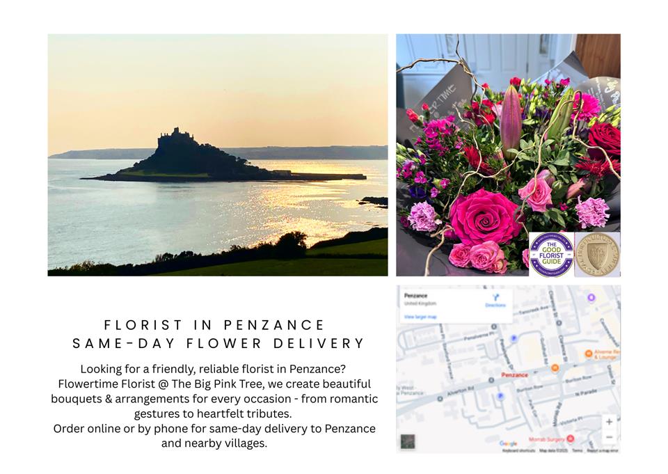 Florist in Penzance — Same-Day Flower Delivery